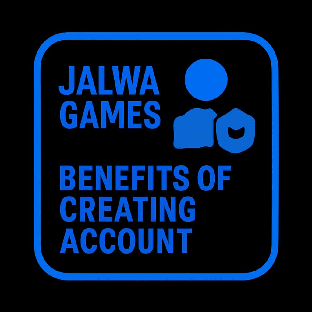A badge symbolizing the advantages of a Jalwa Games account.
