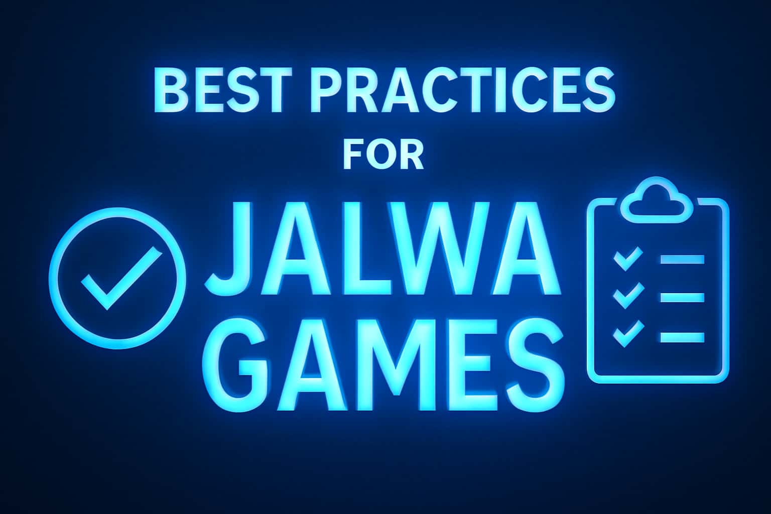 An informative scene depicting best practices for Jalwa Games.