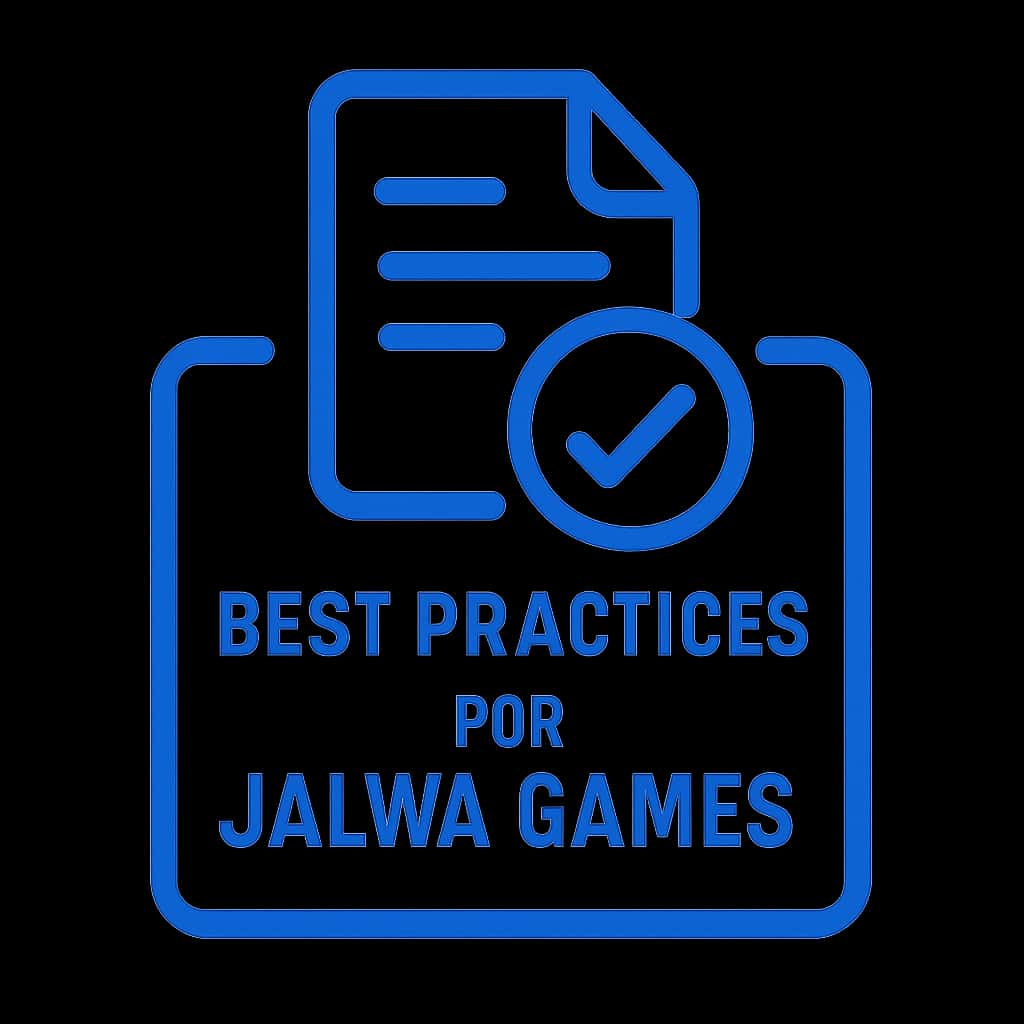 Icon representing best practices for Jalwa Games.