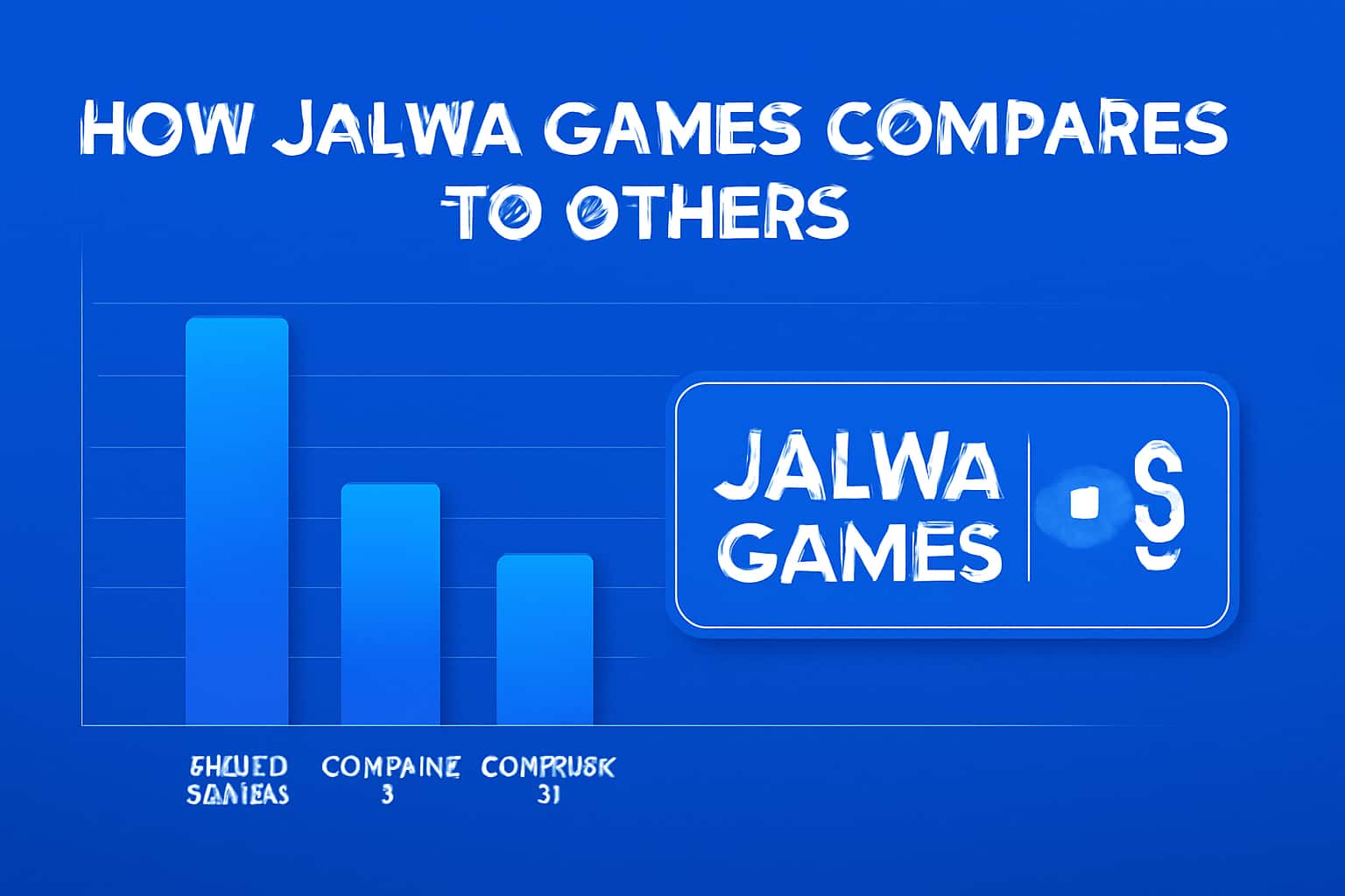 An illustration representing the comparison of Jalwa Games to other gaming platforms.