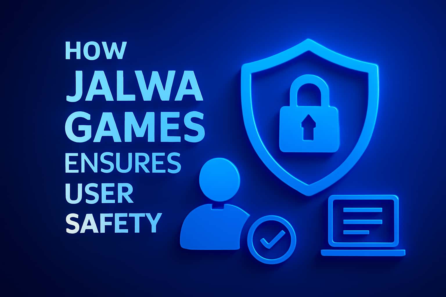 An informative visual representation of user safety measures at Jalwa Games.