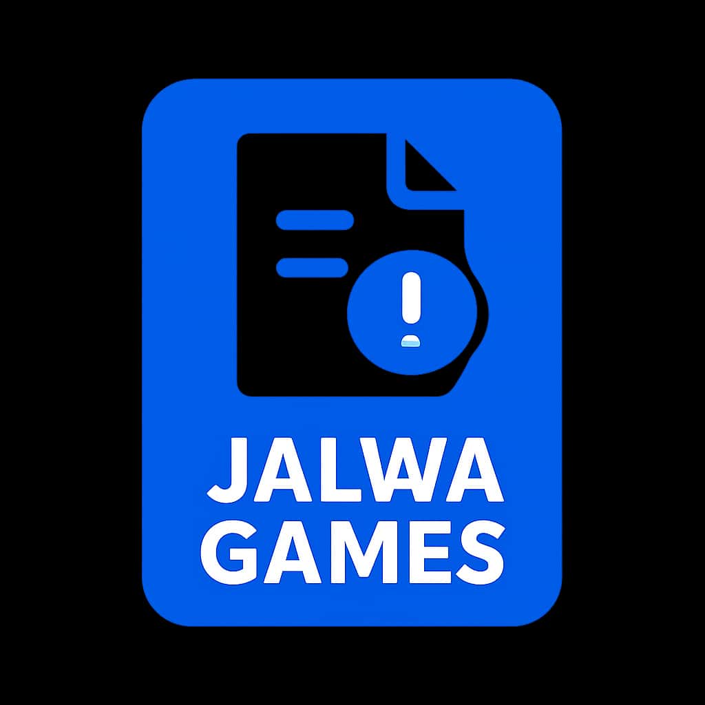 A clean icon representing Jalwa Games with updates and notices.